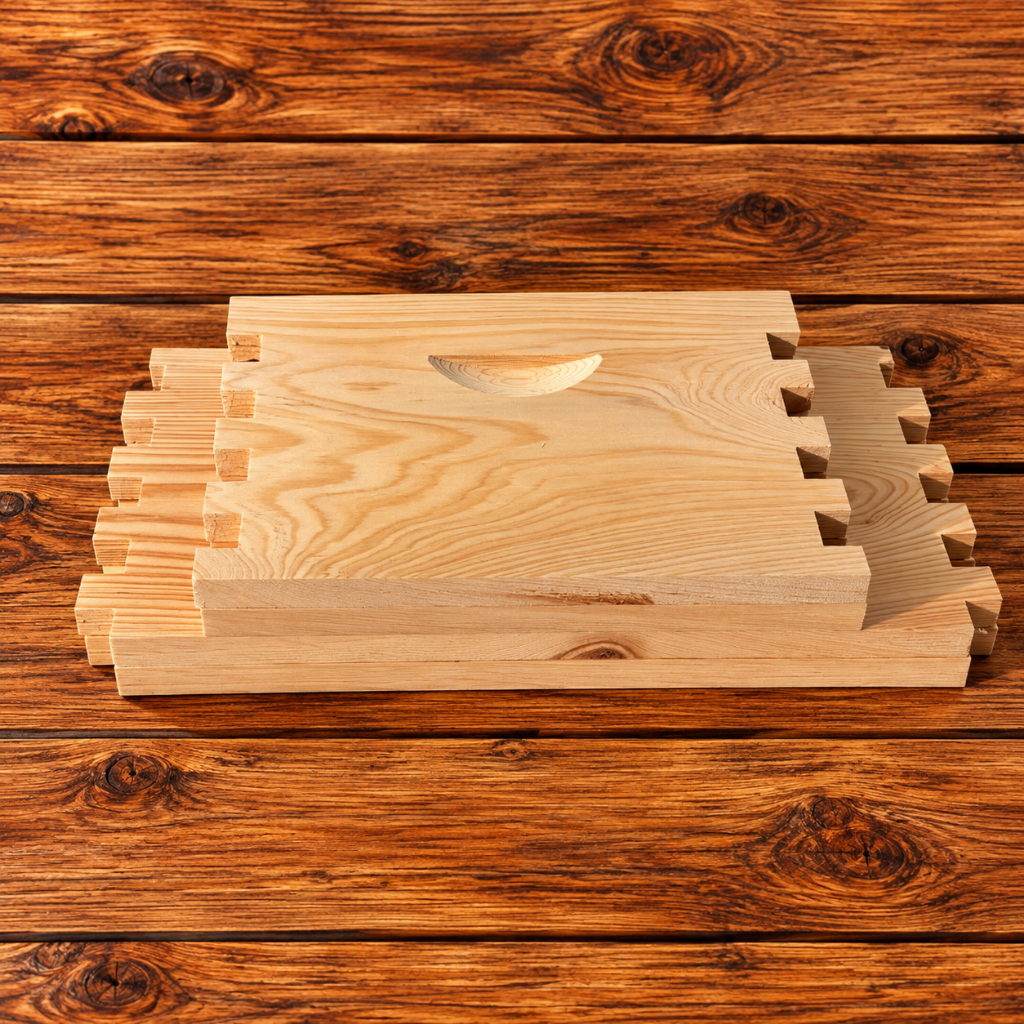 8-frame cypress deep beehive super unassembled