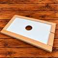 8-frame cypress inner cover with PVC center panel and ventilation opening