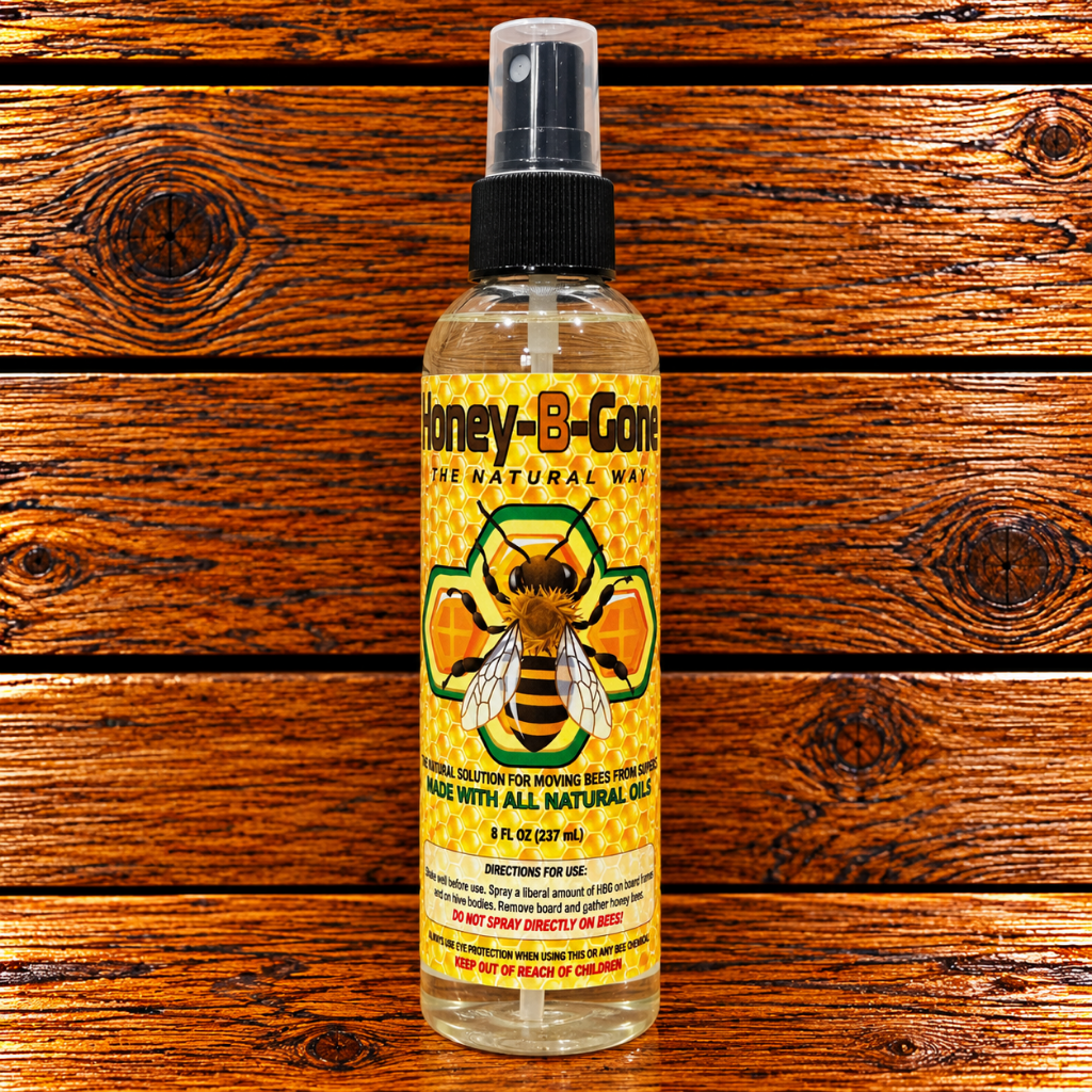 Honey-B-Gone 8 ounce spray bottle for removing bees from honey supers