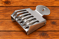 Metal queen bee catcher clip for safely capturing and holding a queen bee