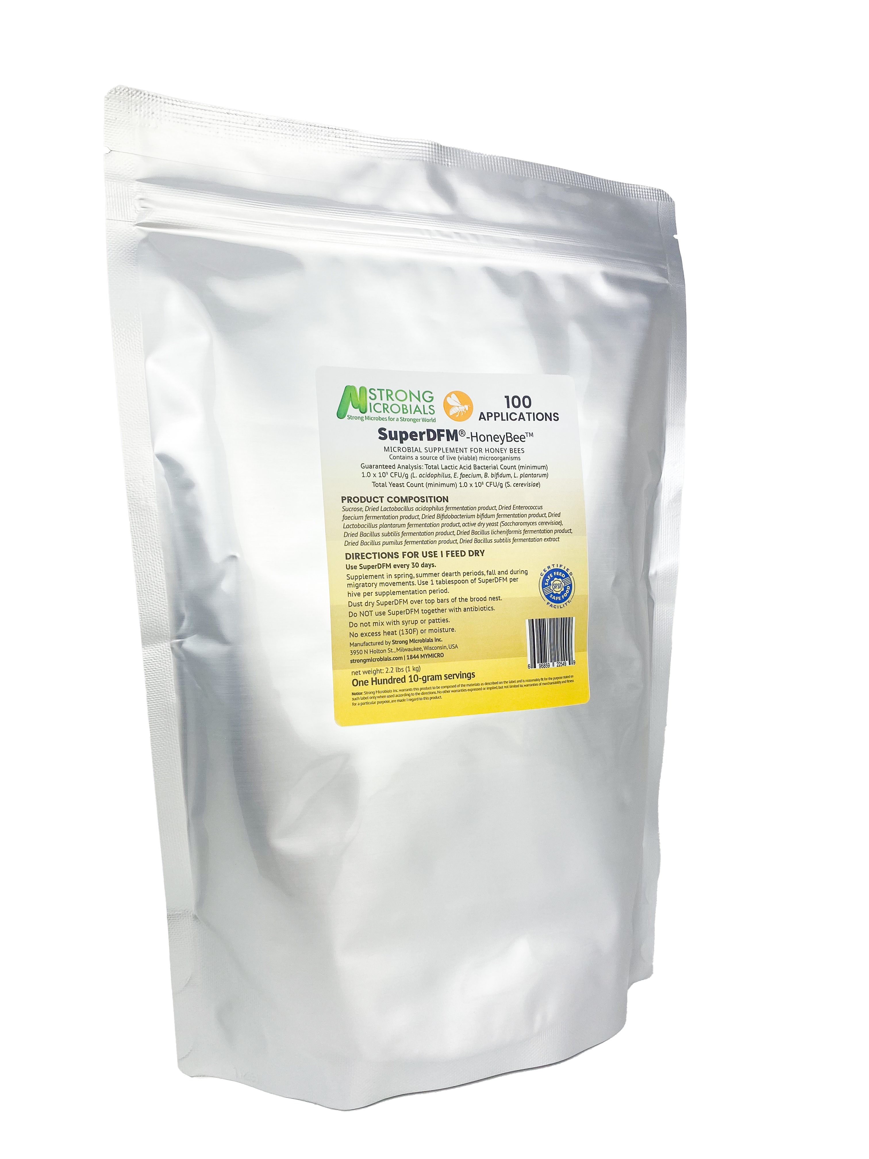 SuperDFM Probiotic Supplement for Honey Bees