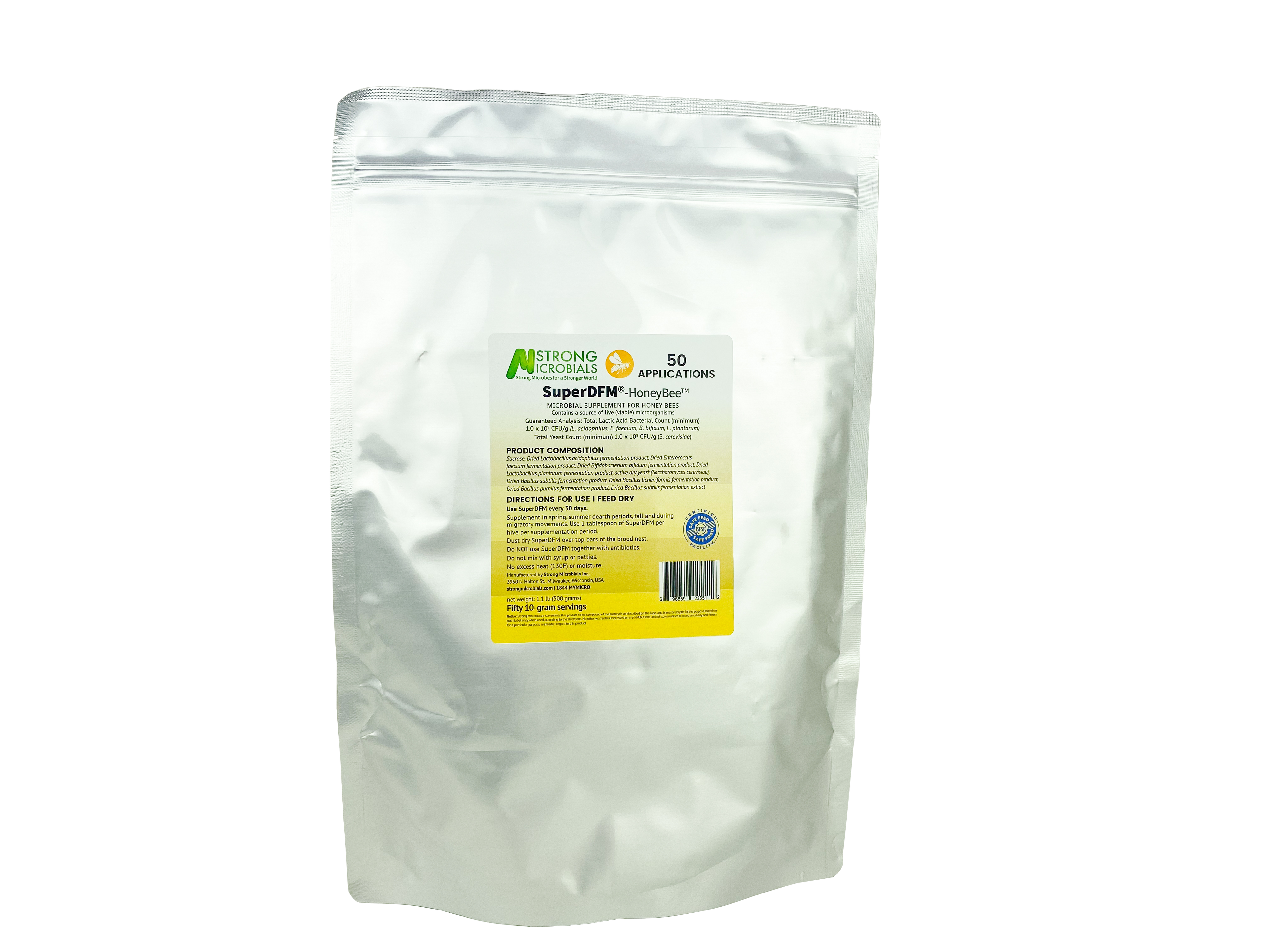 SuperDFM Probiotic Supplement for Honey Bees