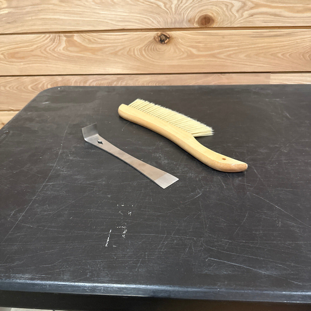 Bee brush, regular hive tool