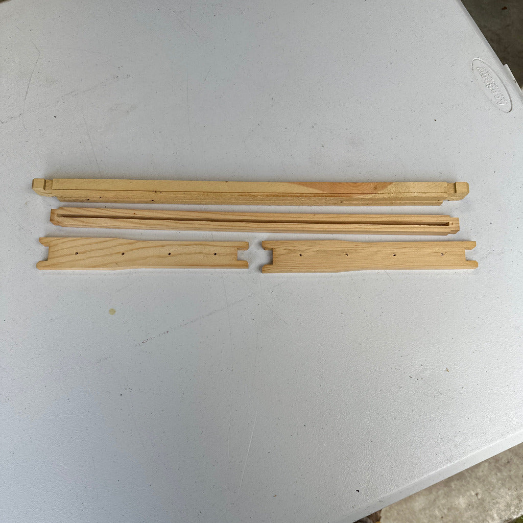 Frame deep for wax with no wax unassembled