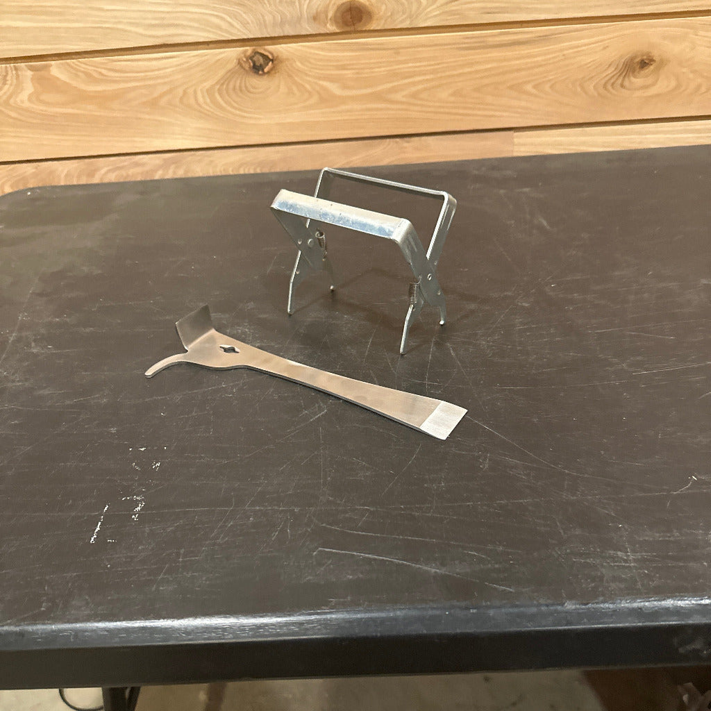 Frame grip, combination hive tool