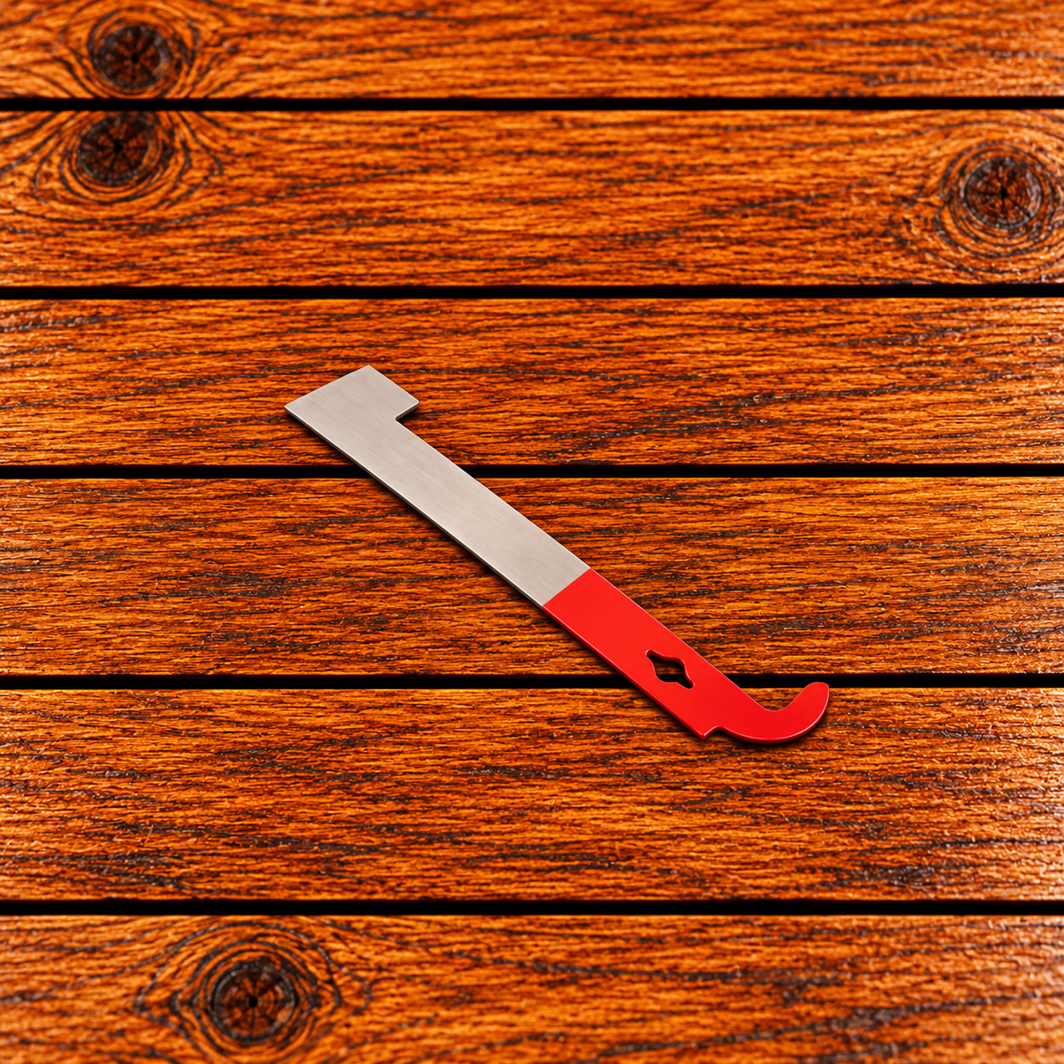 J-hook beekeeping hive tool for lifting and separating hive frames