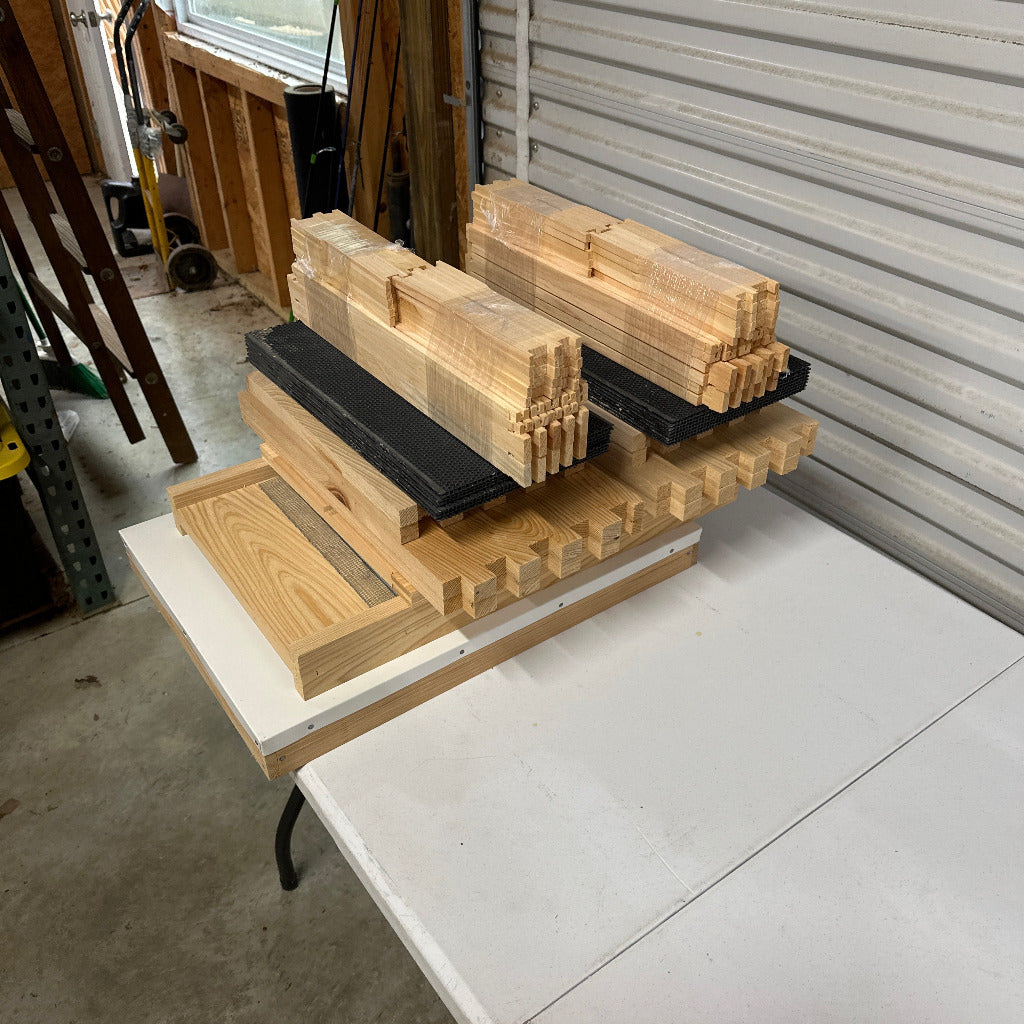 Kit 8 frame 1 deep 1 medium unassembled